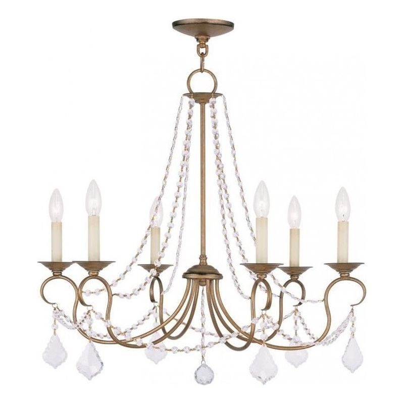 Livex Lighting Pennington Chandelier in Antique Gold Leaf