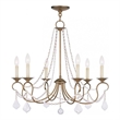 Livex Lighting Pennington Chandelier in Antique Gold Leaf
