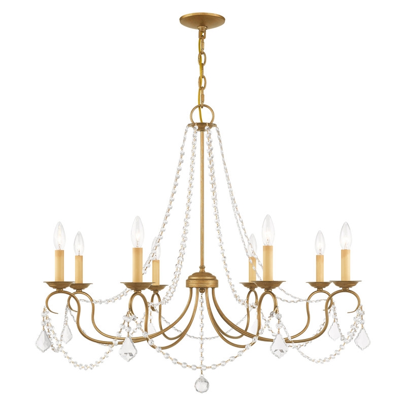 Livex Lighting Pennington Chandelier in Antique Gold Leaf