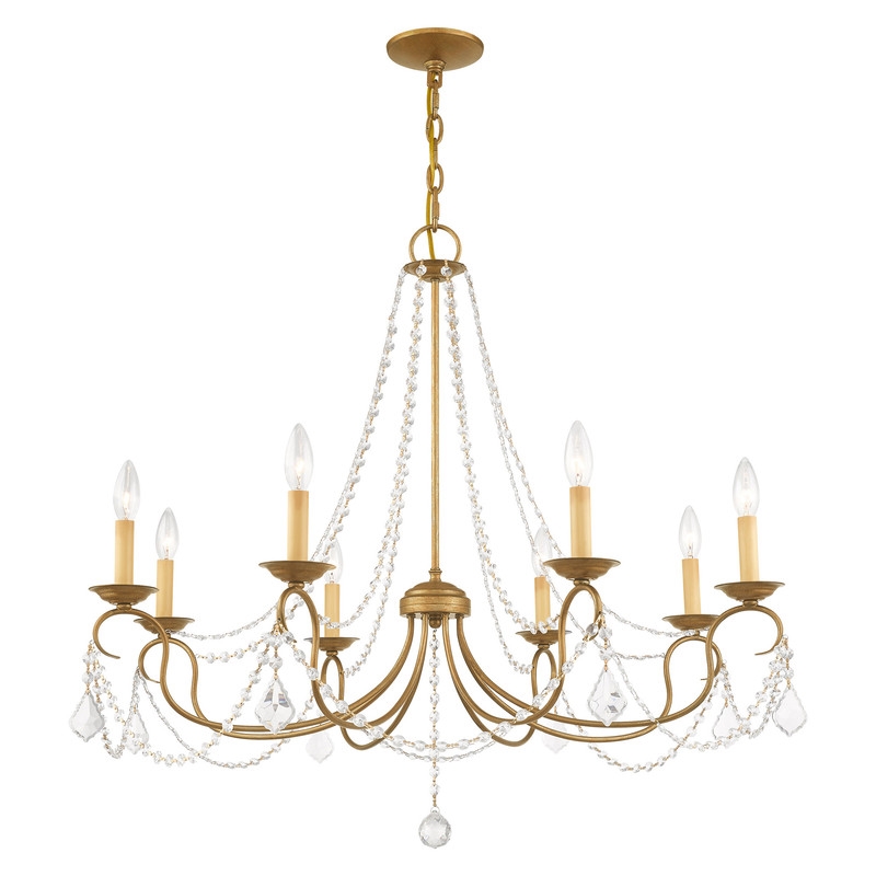 Livex Lighting Pennington Chandelier in Antique Gold Leaf