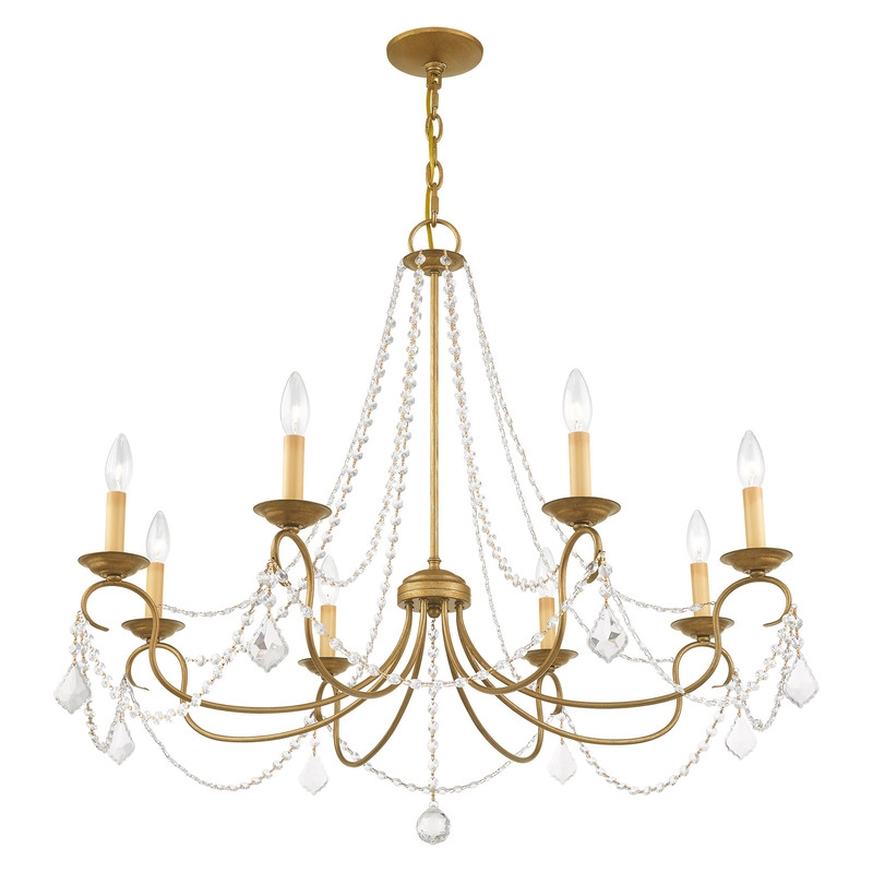 Livex Lighting Pennington Chandelier in Antique Gold Leaf