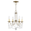 Livex Lighting Pennington Convertible Ceiling Mount in Antique Silver Leaf