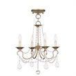 Livex Lighting Pennington Convertible Ceiling Mount in Antique Silver Leaf