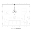Livex Lighting Pennington Chandelier in Hand Painted Antique Silver Leaf