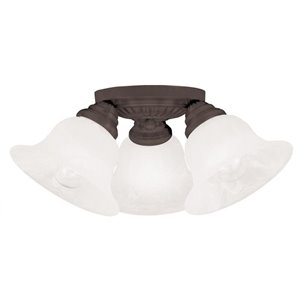Livex Lighting Edgemont Ceiling Mount in Bronze