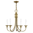 Livex Lighting Cranford Chandelier in Antique Brass