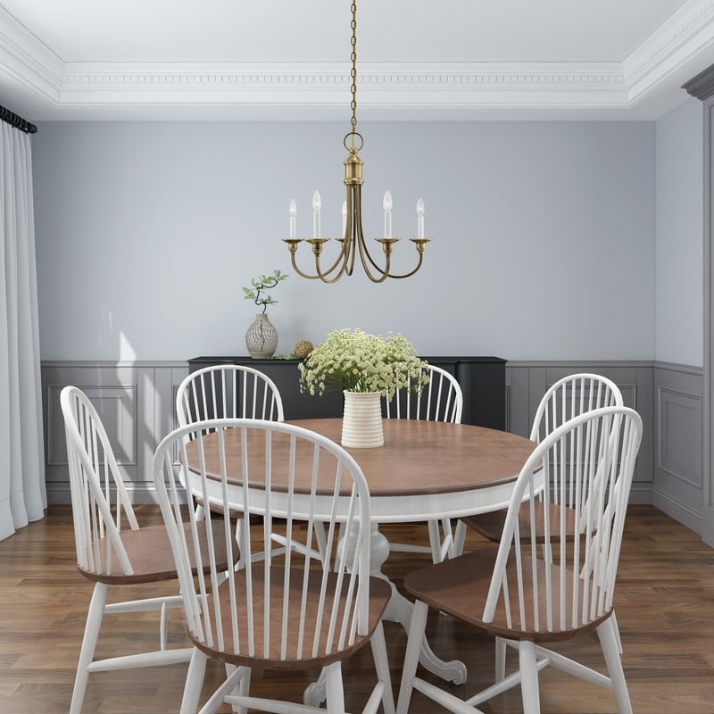 Livex Lighting Cranford Chandelier in Antique Brass
