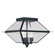 Livex Lighting Westover Outdoor Indoor Ceiling Mount in Black