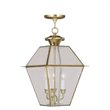 Livex Lighting Westover Outdoor Chain Hang in Polished Brass
