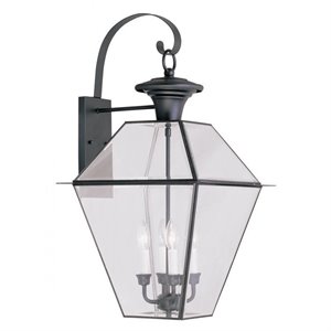 Livex Lighting Westover Outdoor Wall Lantern in Black