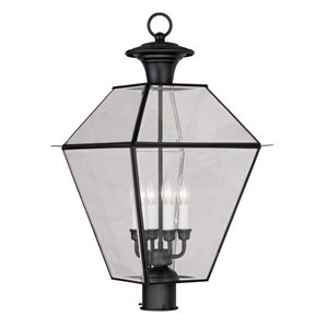 Livex Lighting Westover Outdoor Post Head in Black