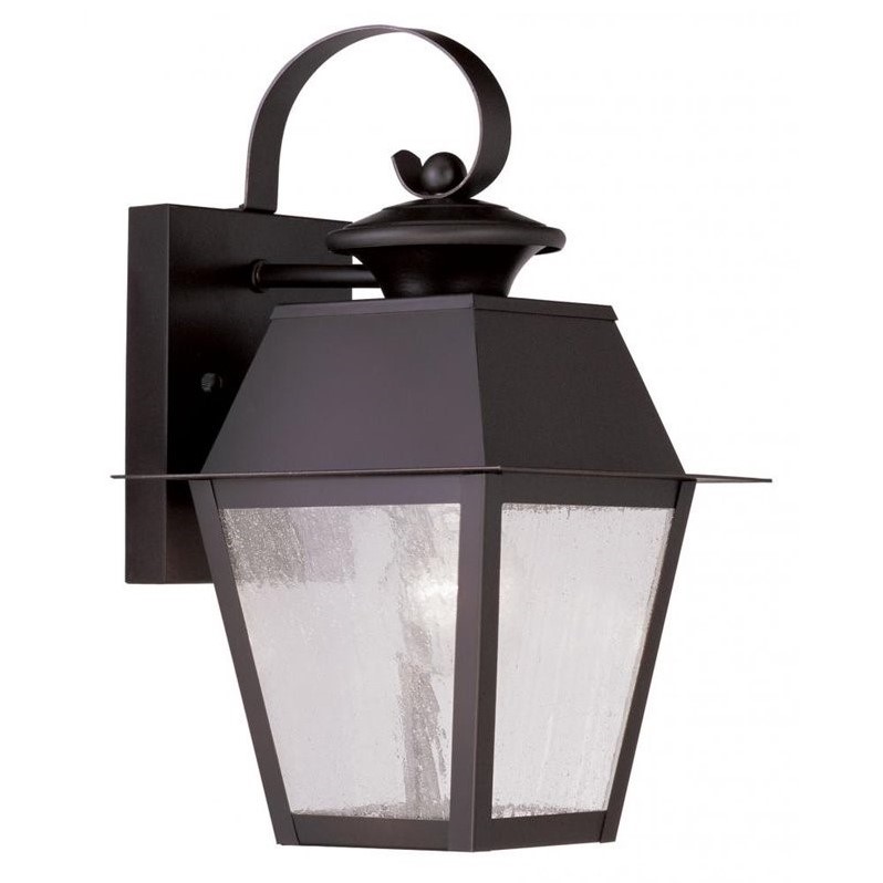 Livex Lighting Mansfield Outdoor Wall Lantern in Bronze