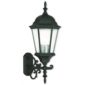 Livex Lighting Hamilton Outdoor Wall Lantern in Textured Black