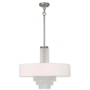 Livex Lighting Carlisle Chandelier in Brushed Nickel