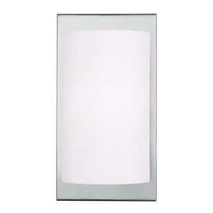 Livex Lighting 11&quot 1-Light Contemporary Metal ADA Wall Sconce in Brushed Nickel