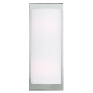 Livex Lighting 15&quot 2-Light Contemporary Metal ADA Wall Sconce in Brushed Nickel