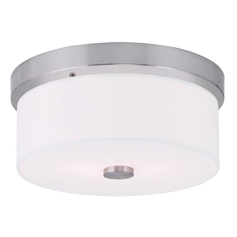 Livex Lighting Meridian Ceiling Mount in Brushed Nickel