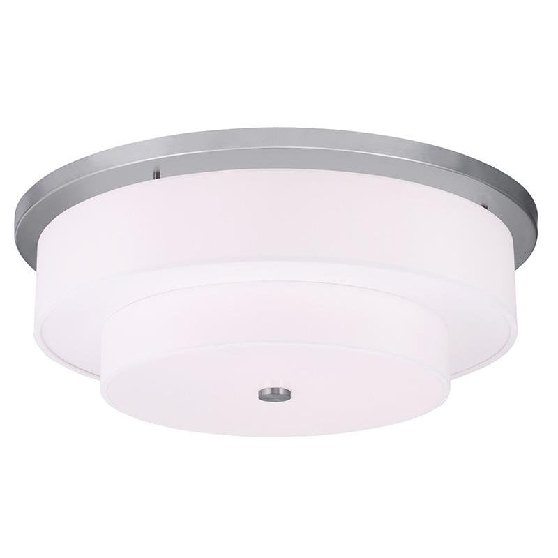 Livex Lighting Meridian Ceiling Mount in Brushed Nickel