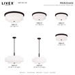 Livex Lighting Meridian 5-Light Metal & Fabric Pendant in Bronze