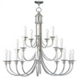 Livex Lighting Cranford Foyer Chandelier in Brushed Nickel
