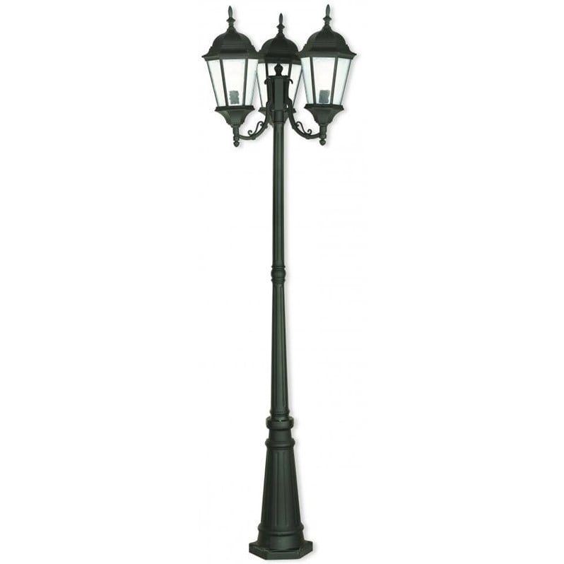 Livex Lighting Hamilton Outdoor Post Light in Textured Black
