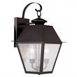 Livex Lighting Mansfield 2 Light Outdoor Wall Lantern in Bronze