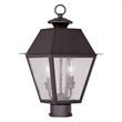 Livex Lighting Mansfield 2 Light Outdoor Post Head in Bronze