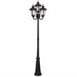 Livex Lighting Oxford Outdoor 4 Head Post in Bronze