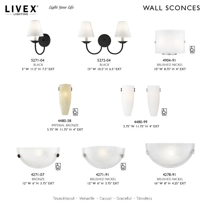 Livex Lighting Valentina Foyer Chandelier in Brushed Nickel