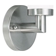 Livex Lighting Aero 1-Light White Metal Single Wall Sconce in Brushed Nickel
