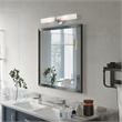 Livex Lighting Aero 2-Light Glass & Metal Bath Light in Polished Chrome