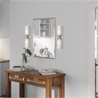 Livex Lighting Aero 2-Light Glass & Metal Bath Light in Polished Chrome