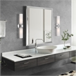 Livex Lighting Aero 2-Light Glass & Metal Bath Light in Polished Chrome