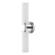 Livex Lighting Aero 2-Light Glass & Metal Bath Light in Polished Chrome