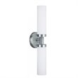 Livex Lighting Aero 2-Light Glass & Metal Bath Light in Brushed Nickel
