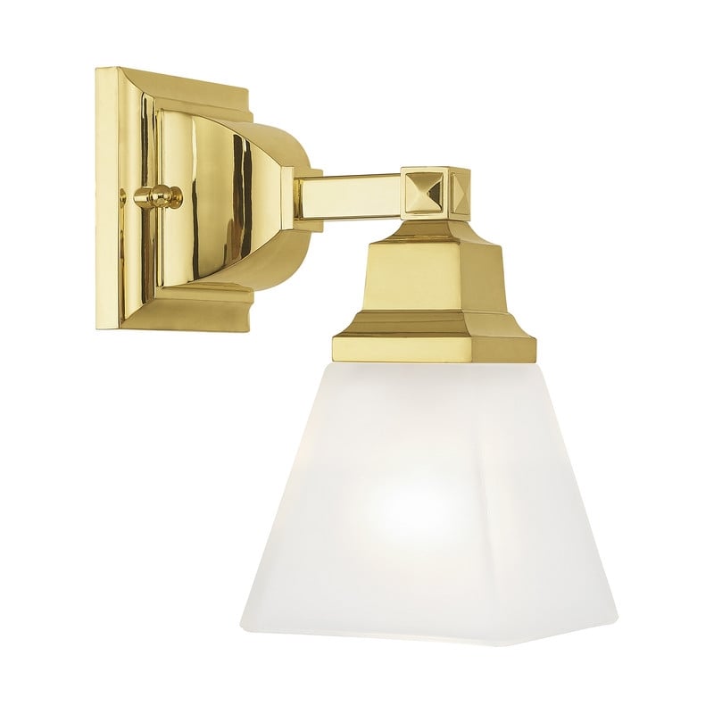 Livex Lighting Mission Bath Light in Polished Brass