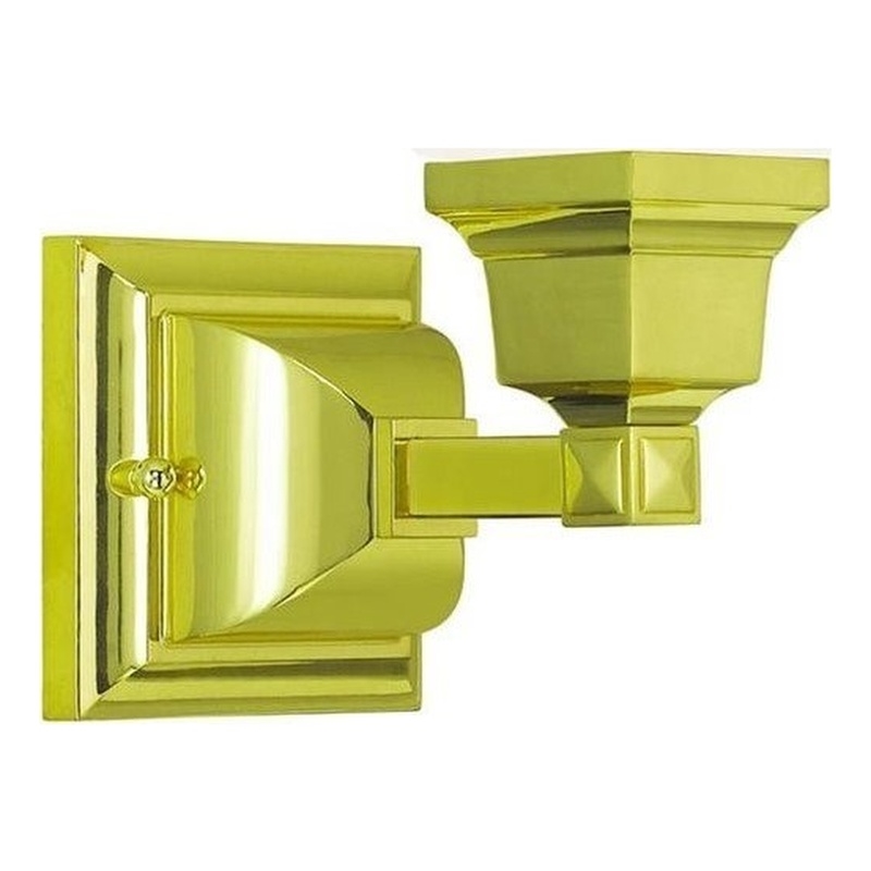 Livex Lighting Mission Bath Light in Polished Brass