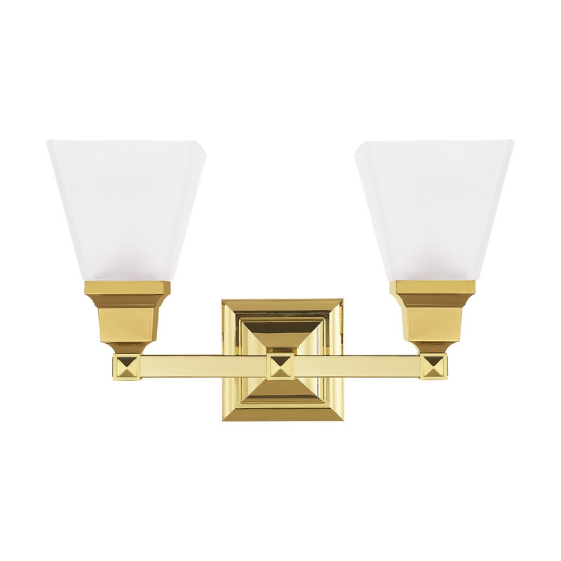Livex Lighting Mission 2 Bath Light in Polished Brass