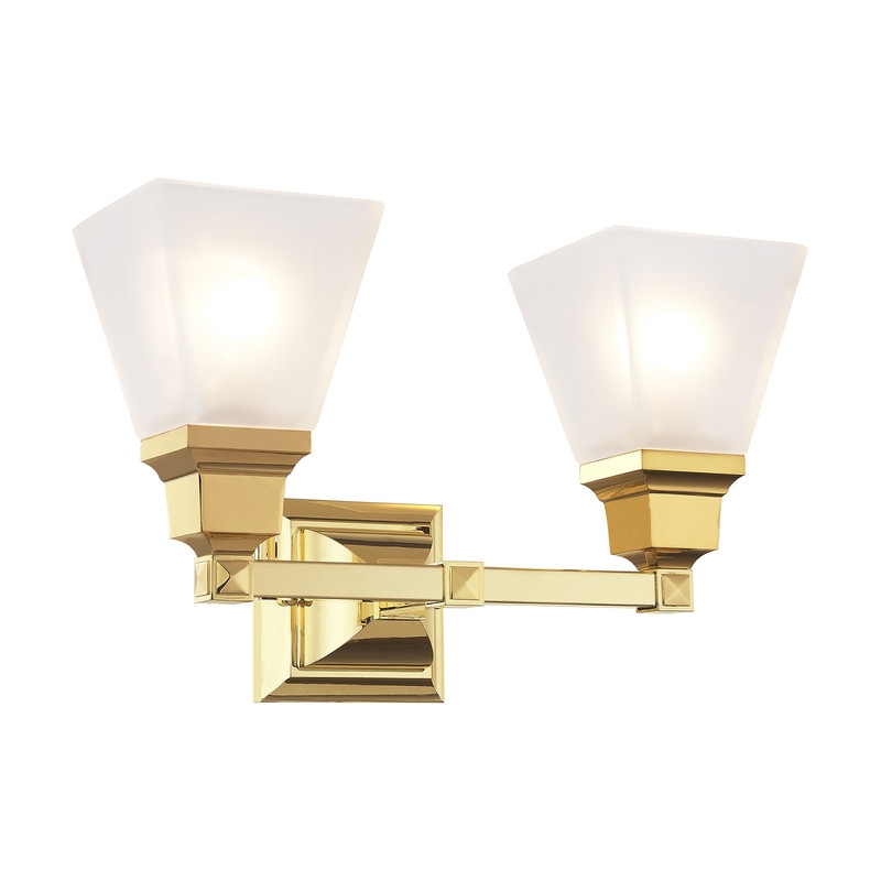 Livex Lighting Mission 2 Bath Light in Polished Brass