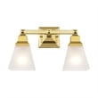 Livex Lighting Mission 2 Bath Light in Polished Brass