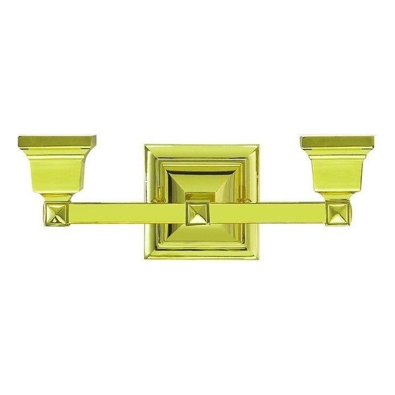 Livex Lighting Mission 2 Bath Light in Polished Brass