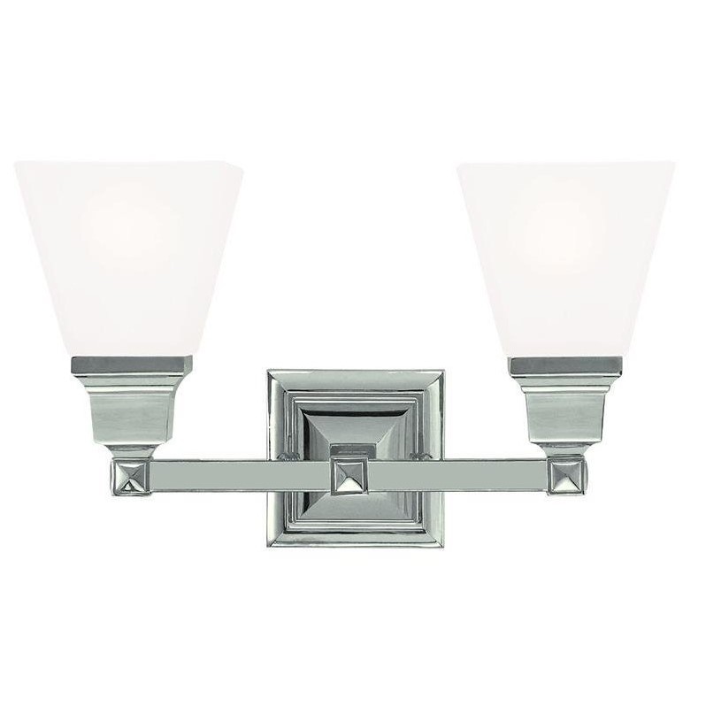 Livex Lighting Mission 2 Bath Light in Polished Nickel
