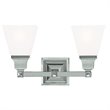 Livex Lighting Mission 2 Bath Light in Polished Nickel
