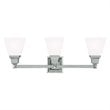 Livex Lighting Mission 3 Bath Light in Polished Nickel