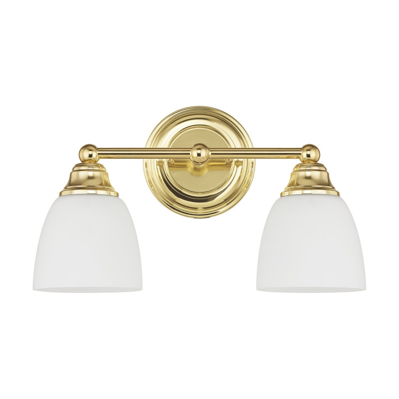 Livex Lighting Somerville 2 Bath Light in Polished Brass