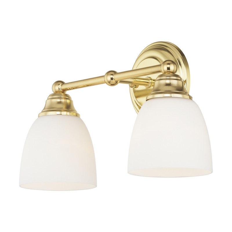 Livex Lighting Somerville 2 Bath Light in Polished Brass