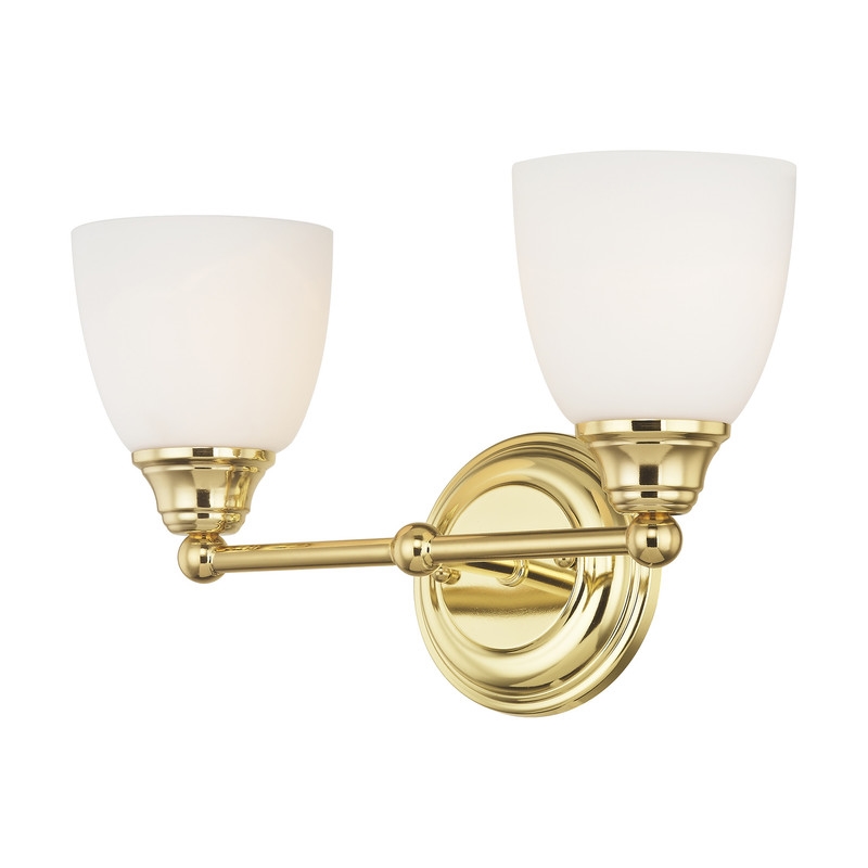 Livex Lighting Somerville 2 Bath Light in Polished Brass