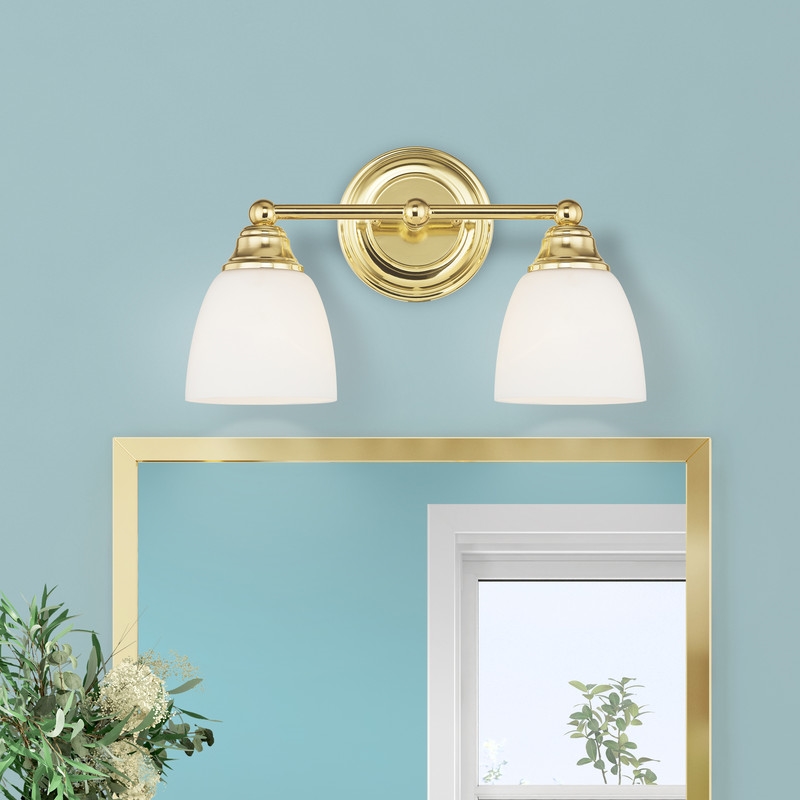 Livex Lighting Somerville 2 Bath Light in Polished Brass