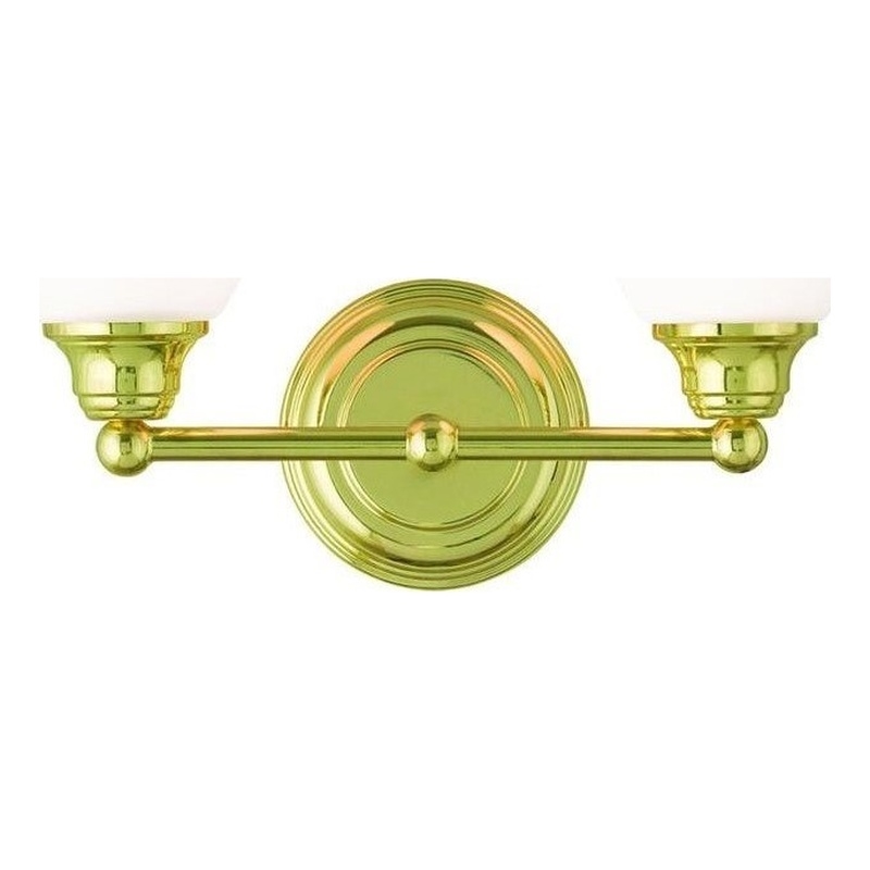 Livex Lighting Somerville 2 Bath Light in Polished Brass
