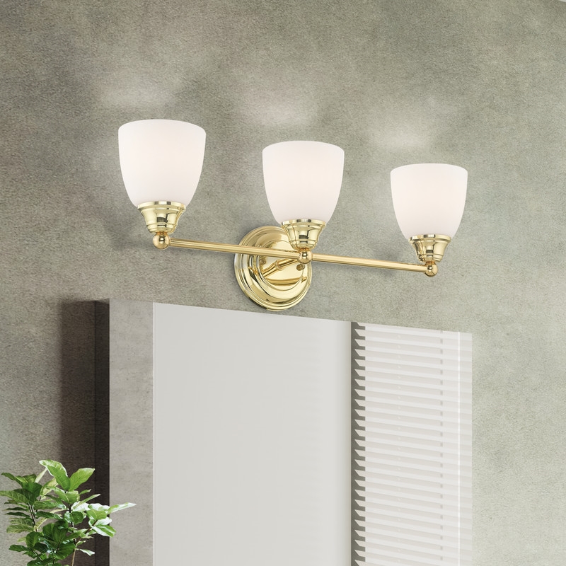 Livex Lighting Somerville Bath Light in Polished Brass